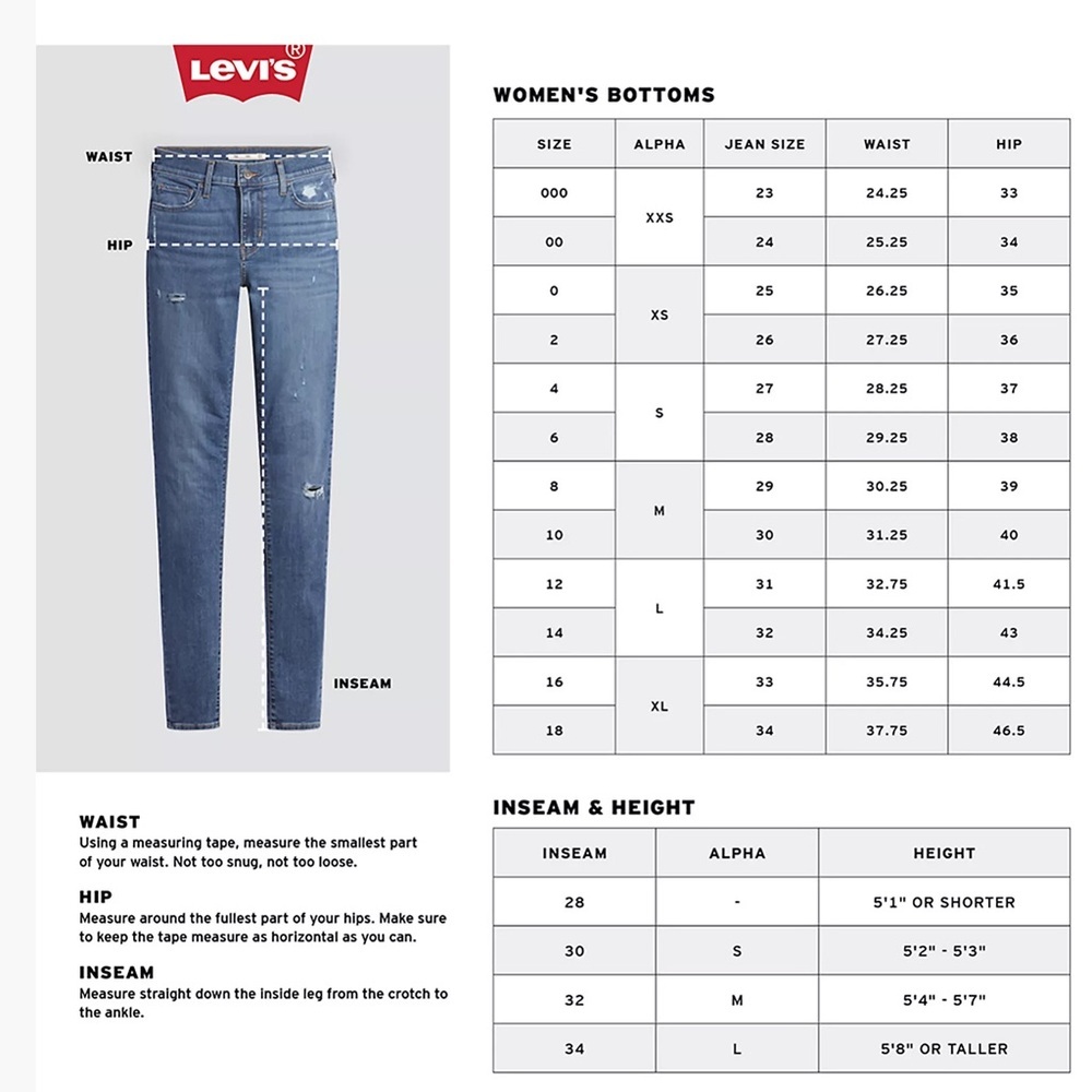 Levi Strauss 311 Shaping Skinny Black Denim Jeans, size 33 - Picture 16 of 16